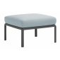 Пуф пластиковый с подушкой Nardi Komodo Pouf стеклопластик, Sunbrella антрацит, лед Фото 1