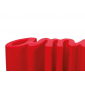 Скамья пластиковая дизайнерская SLIDE Amore Standard полиэтилен пламенный красный Фото 23