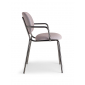 Кресло металлическое c обивкой Scab Design Si-Si Bold сталь, ткань черный никель, серый Фото 6