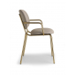 Кресло металлическое c обивкой Scab Design Si-Si Bold сталь, ткань матовое золото, темно-бежевый Фото 6