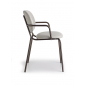 Кресло металлическое c обивкой Scab Design Si-Si Bold сталь, шерсть бронзовый, серый Фото 6