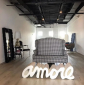 Скамья пластиковая дизайнерская SLIDE Amore Standard полиэтилен молочный белый Фото 10