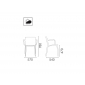 Кресло пластиковое PAPATYA Evo-K стеклопластик белый Фото 2