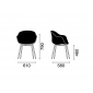 Кресло с обивкой PAPATYA Globe-K ML Soft сталь, ткань Фото 2