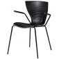 Кресло пластиковое SLIDE Gloria Meeting Standard сталь, полипропилен черный Фото 1