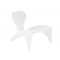 Лаунж-стул пластиковый SLIDE Isetta Lacquered полиуретан матовый белый Фото 4