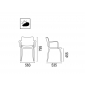 Кресло пластиковое PAPATYA Joy-K стеклопластик черный Фото 2