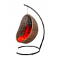 Кресло плетеное подвесное DW Cocoon сталь, искусственный ротанг, полиэстер коричневый Фото 11
