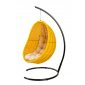 Кресло плетеное подвесное DW Cocoon сталь, искусственный ротанг, полиэстер желтый Фото 12
