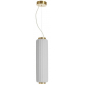 Светильник пластиковый подвесной SLIDE Cordiale Lumiere Lighting LED латунь, полиэтилен белый Фото 1