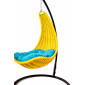 Кресло плетеное подвесное DW Hammock сталь, искусственный ротанг, полиэстер желтый Фото 8