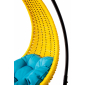 Кресло плетеное подвесное DW Hammock сталь, искусственный ротанг, полиэстер желтый Фото 10