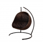 Кресло плетеное подвесное DW Cocoon Twin сталь, искусственный ротанг, полиэстер коричневый Фото 5