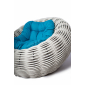 Кресло плетеное с подушкой DW Nest сталь, искусственный ротанг, полиэстер белый Фото 11