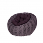 Кресло плетеное с подушкой DW Nest сталь, искусственный ротанг, полиэстер серый Фото 7