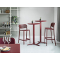 Стул пластиковый барный Gaber Nuta Stool 78 технополимер бордовый Фото 10