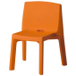 Стул пластиковый SLIDE Q4 Standard полиэтилен тыквенный оранжевый Фото 1