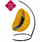 Кресло плетеное подвесное DW Cocoon сталь, искусственный ротанг, полиэстер желтый Фото 14