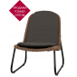 Кресло плетеное с подушкой DW Patio Vine сталь, искусственный ротанг, полиэстер коричневый Фото 1