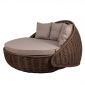 Лаунж-диван плетеный DW Nestbed сталь, искусственный ротанг, ткань коричневый Фото 16