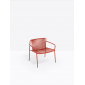 Лаунж-кресло металлическое PEDRALI Tribeca сталь, ПВХ красный Фото 4