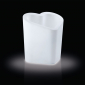 Кашпо пластиковое светящееся SLIDE Mon Amour Pot Lighting полиэтилен белый Фото 4