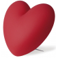 Светильник пластиковый настольный Сердце SLIDE Love Lighting полиэтилен, металл красный Фото 1