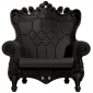 Кресло пластиковое SLIDE Queen Of Love Standard полиэтилен угольно-черный Фото 1