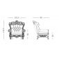 Кресло пластиковое SLIDE Queen Of Love Standard полиэтилен угольно-черный Фото 2