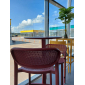 Стул пластиковый барный Gaber Nuta Stool 78 технополимер бордовый Фото 12