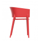 Кресло пластиковое Vondom Africa Basic полипропилен, стекловолокно красный Фото 9