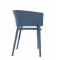 Кресло пластиковое Vondom Africa Basic полипропилен, стекловолокно синий нави Фото 4