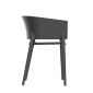 Кресло пластиковое Vondom Africa Revolution переработанный полипропилен темно-серый Manta Фото 5