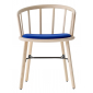Кресло деревянное с обивкой PEDRALI Nym сталь, ясень, ткань Фото 1