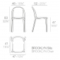 Стул пластиковый Vondom Brooklyn Basic полипропилен, стекловолокно белый Фото 2