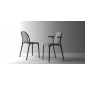 Кресло пластиковое Vondom Brooklyn Revolution переработанный полипропилен темно-серый Manta Фото 5
