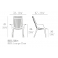 Кресло пластиковое Vondom Ibiza Basic полипропилен, стекловолокно слоновая кость Фото 2
