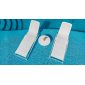 Шезлонг-лежак пластиковый Nardi Atlantico стеклопластик, текстилен белый Фото 12