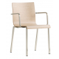 Кресло деревянное PEDRALI Kuadra XL сталь, фанера, шпон Фото 1
