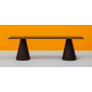 Скамейка пластиковая PEDRALI Ikon Bench стеклопластик, компакт-ламинат HPL черный Фото 4