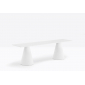 Скамейка пластиковая PEDRALI Ikon Bench стеклопластик, компакт-ламинат HPL белый Фото 4