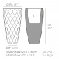 Кашпо пластиковое Vondom Vases Basic полиэтилен Фото 2