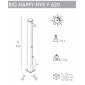 Душ солнечный Arkema Big Happy Five F 620 полиэтилен высокой плотности антрацит Фото 2