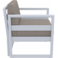Кресло пластиковое с подушками Siesta Contract Mykonos стеклопластик, полиэстер серебристый, светло-коричневый Фото 6