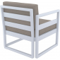 Кресло пластиковое с подушками Siesta Contract Mykonos стеклопластик, полиэстер серебристый, светло-коричневый Фото 7