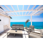 Комплект пластиковой мебели Siesta Contract Mykonos XL стеклопластик, полиэстер бежевый, светло-коричневый Фото 7