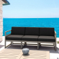 Комплект пластиковой мебели Siesta Contract Mykonos XL стеклопластик, полиэстер бежевый, черный Фото 5