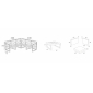 Комплект угловой пластиковой мебели Siesta Contract Mykonos стеклопластик, полиэстер белый, бежевый Фото 2
