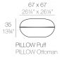 Пуф пластиковый Vondom Pillow Basic полиэтилен Фото 2