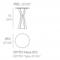 Стол обеденный ламинированный Vondom Vertex Basic полиэтилен, компакт-ламинат HPL Фото 2